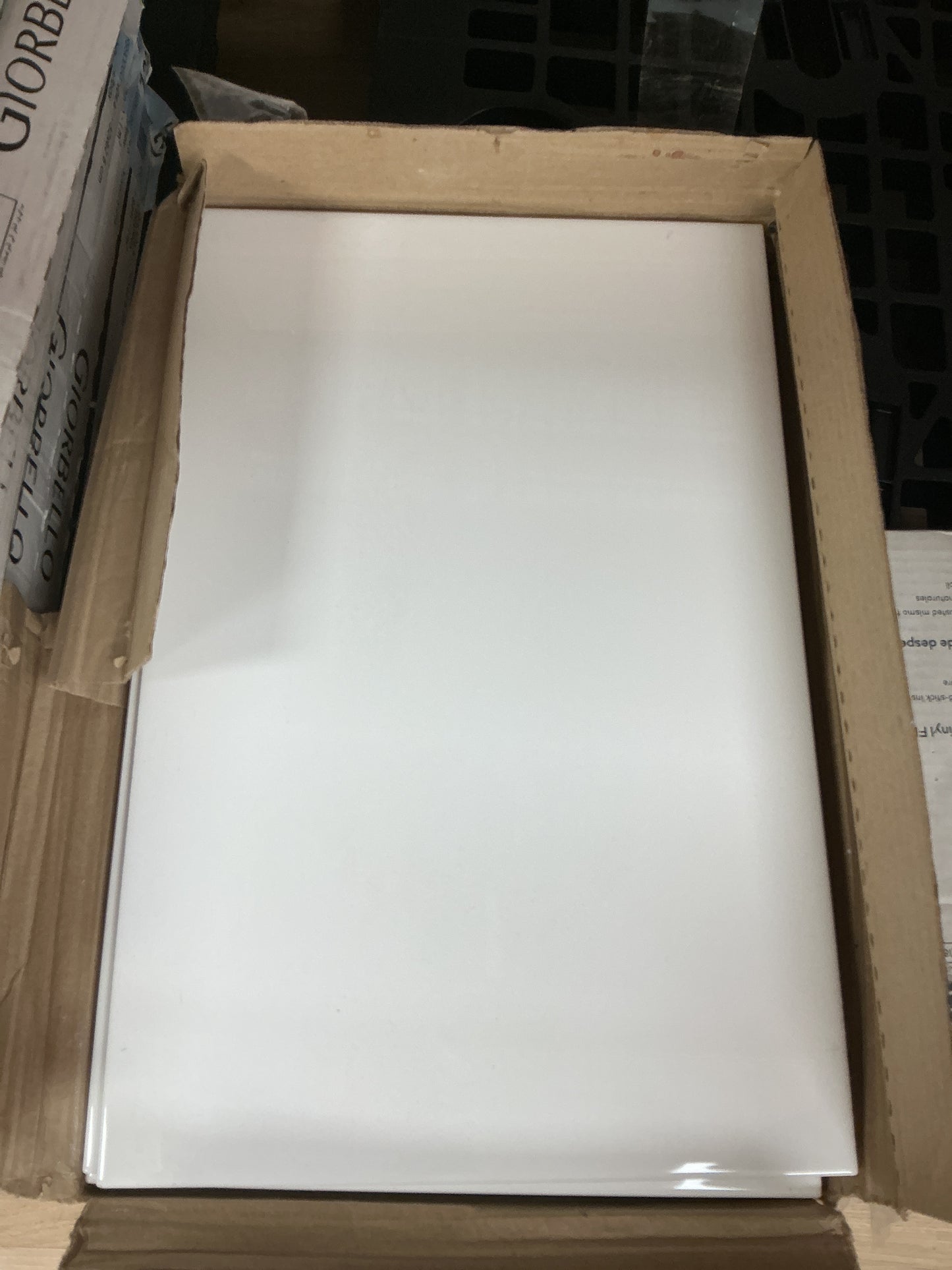 Datile Polaris Glass White 12x18 Wall Tile