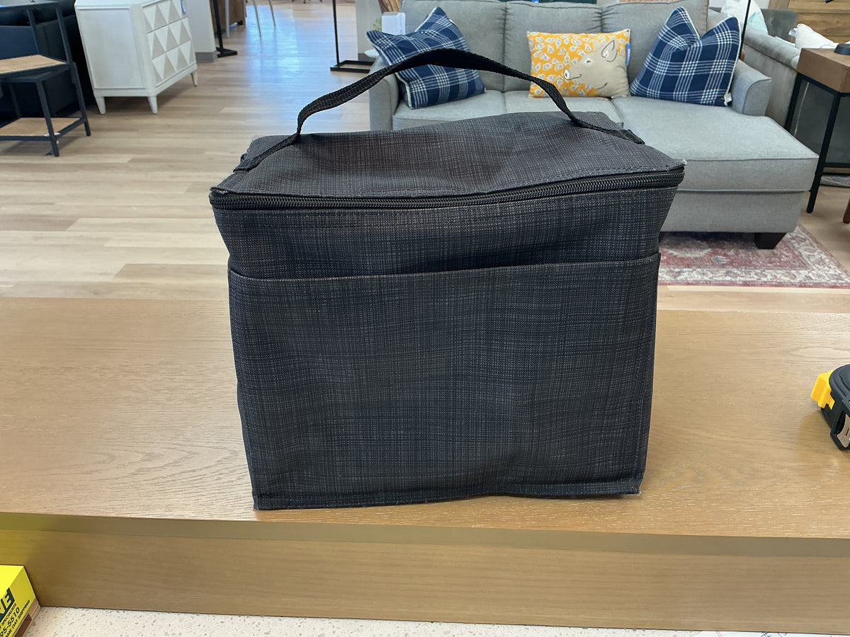 Grey insulated lunch cooler