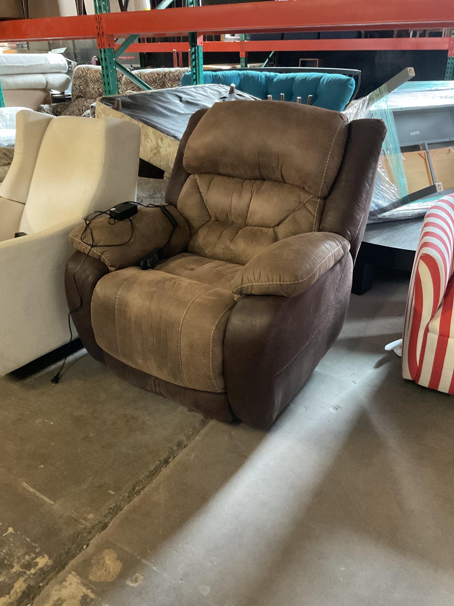 Brown Power Recliner