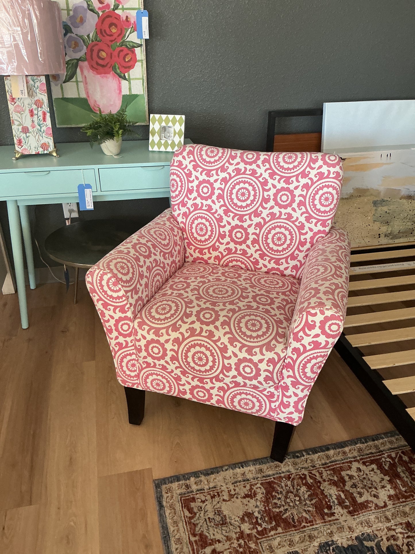 Dantana Magenta Arm Chair