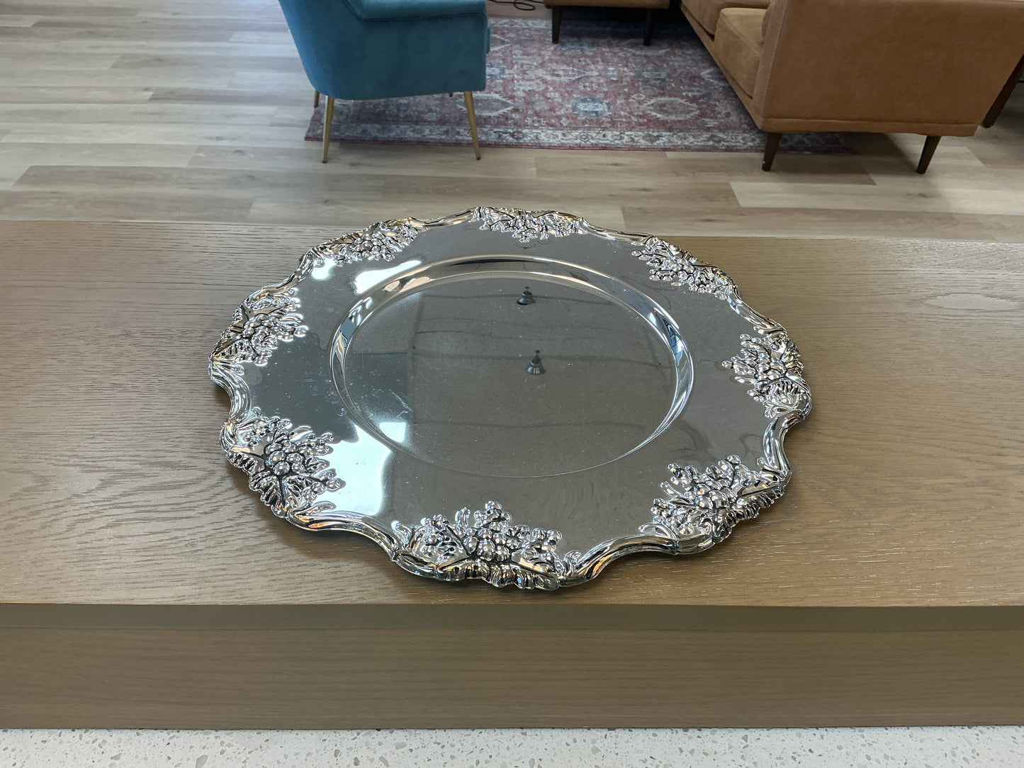 Godinger Baroque Silver Charger Plate