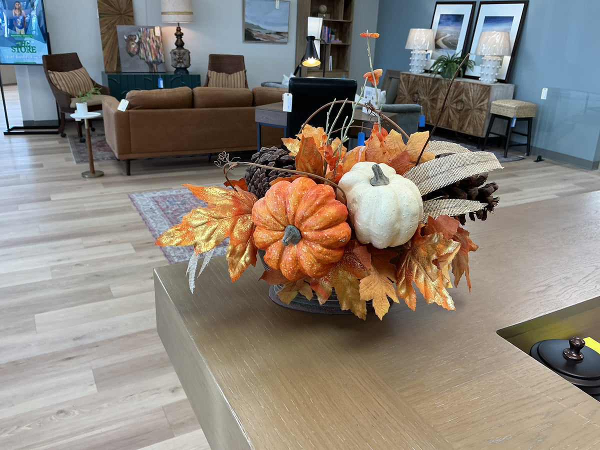 Fall Arrangement in Resin Vase