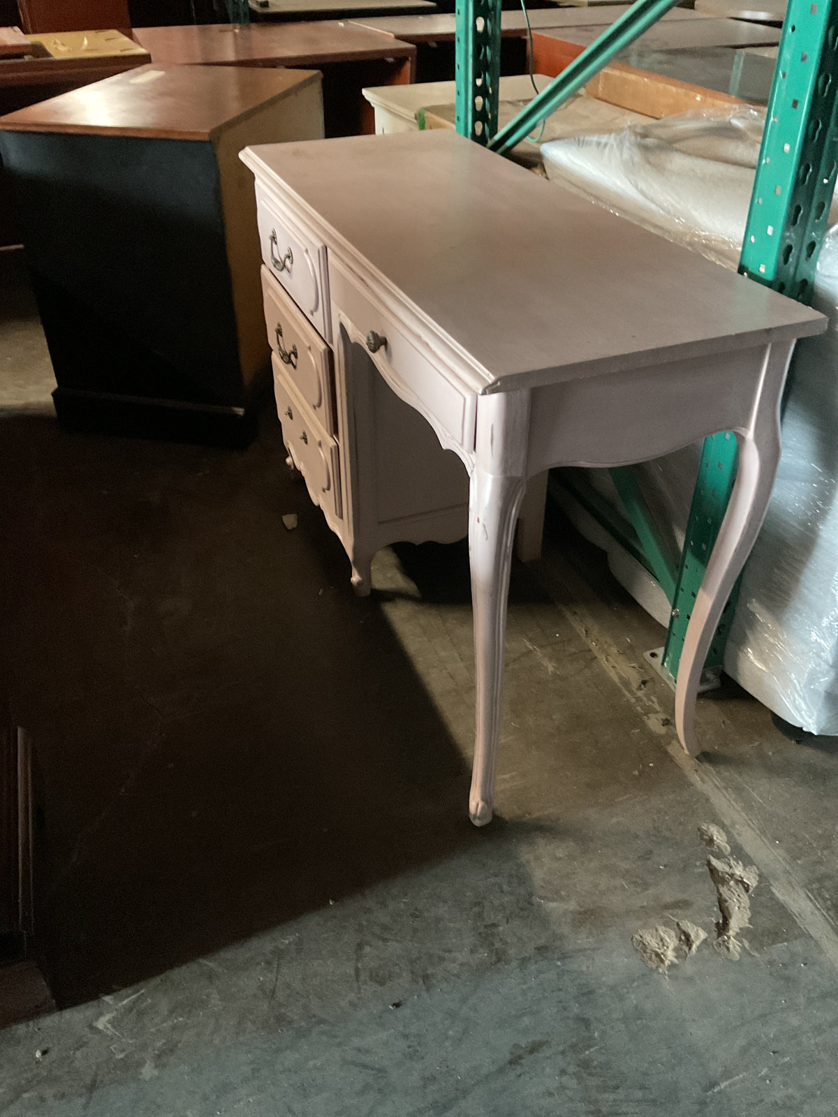 Margaux Light Pink Desk Vanity