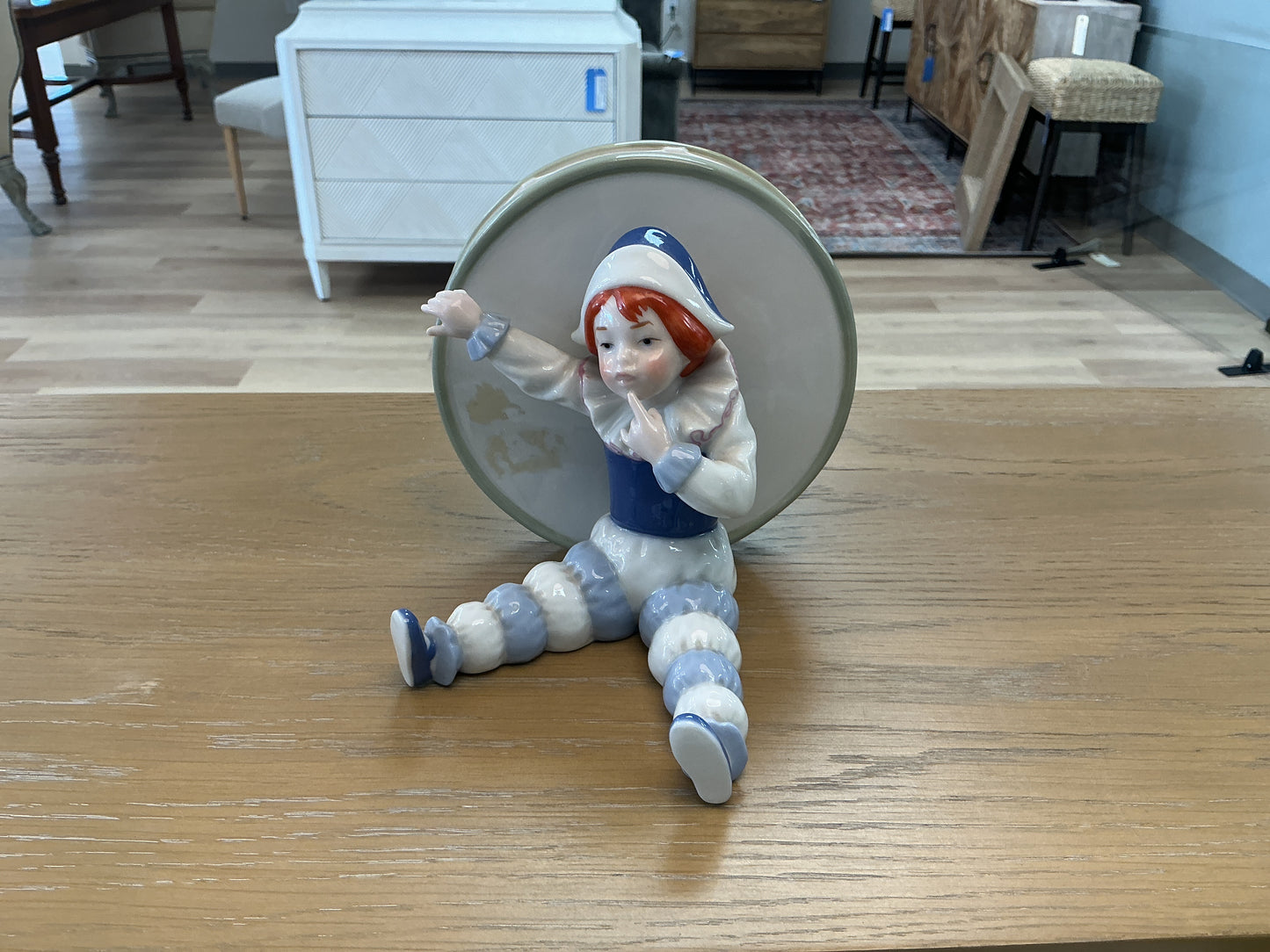 Vintage Porcelain Clown w/ Drum
