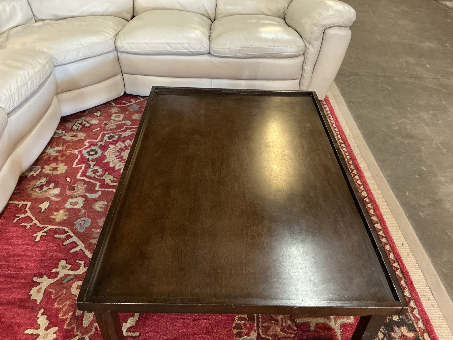 Brown Wooden Coffee Table