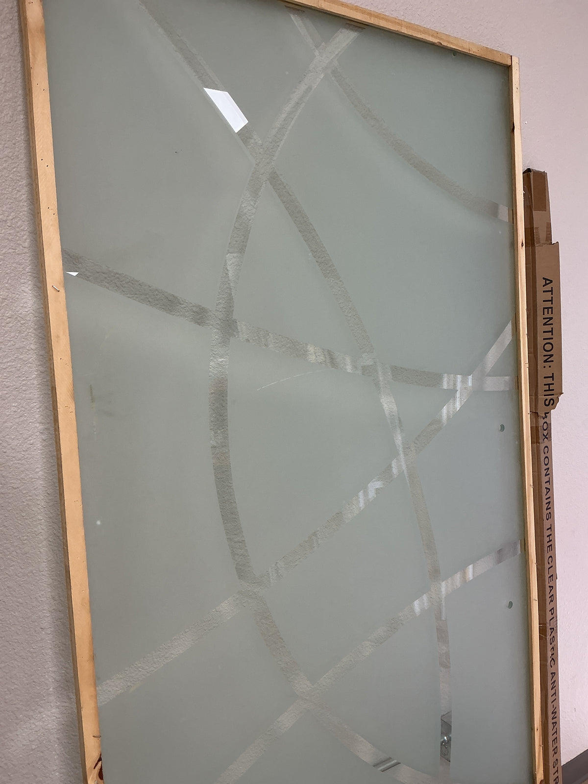 Frosted Glass Shower Door 41” W x 80” L / New-As Is
