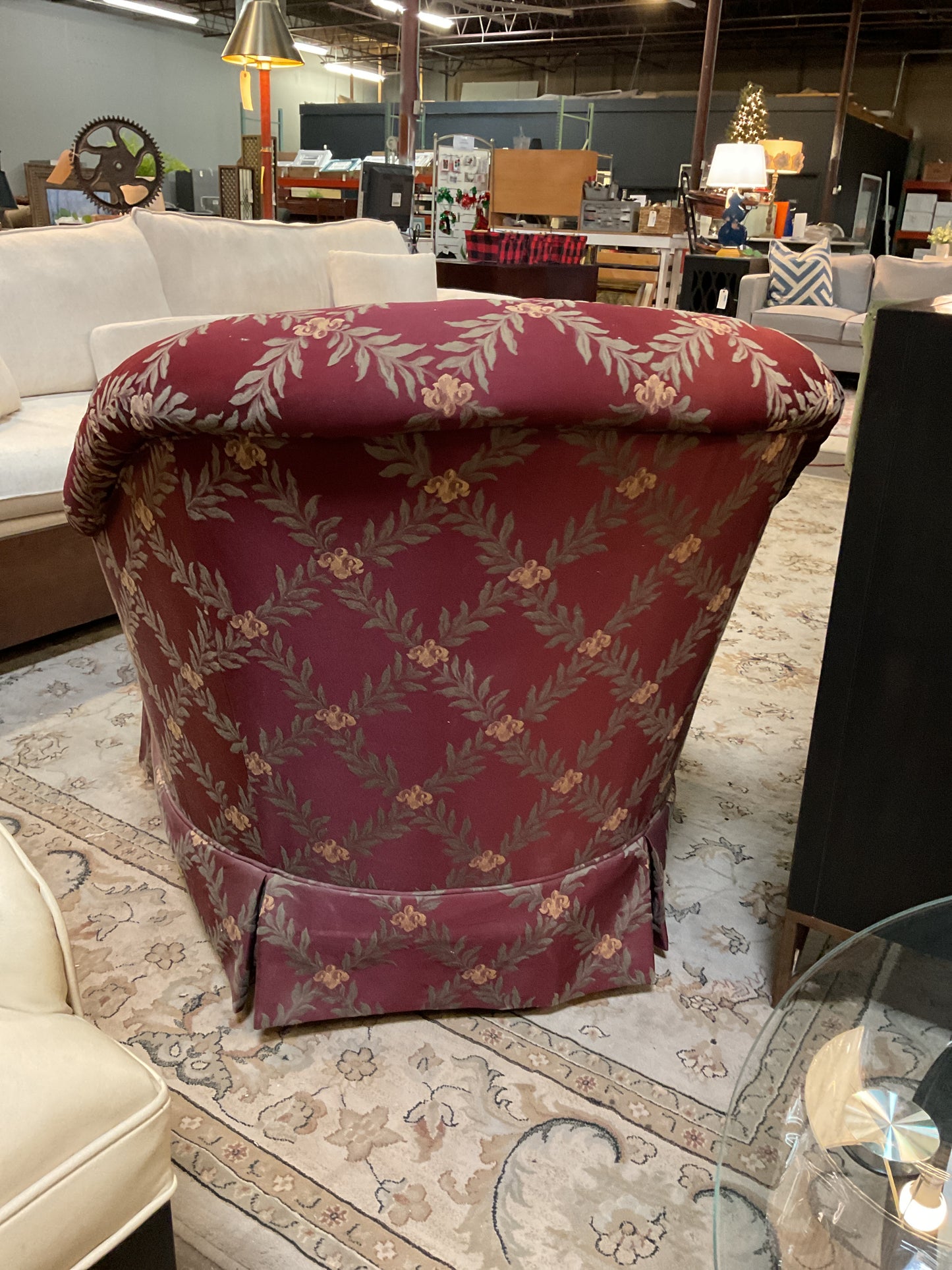 Sherrill Floral Tufted Accent Chair