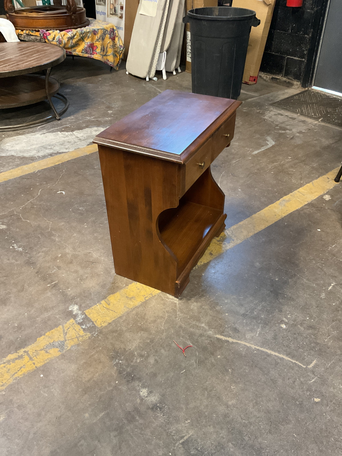 Vintage Walnut Table w/Drawer