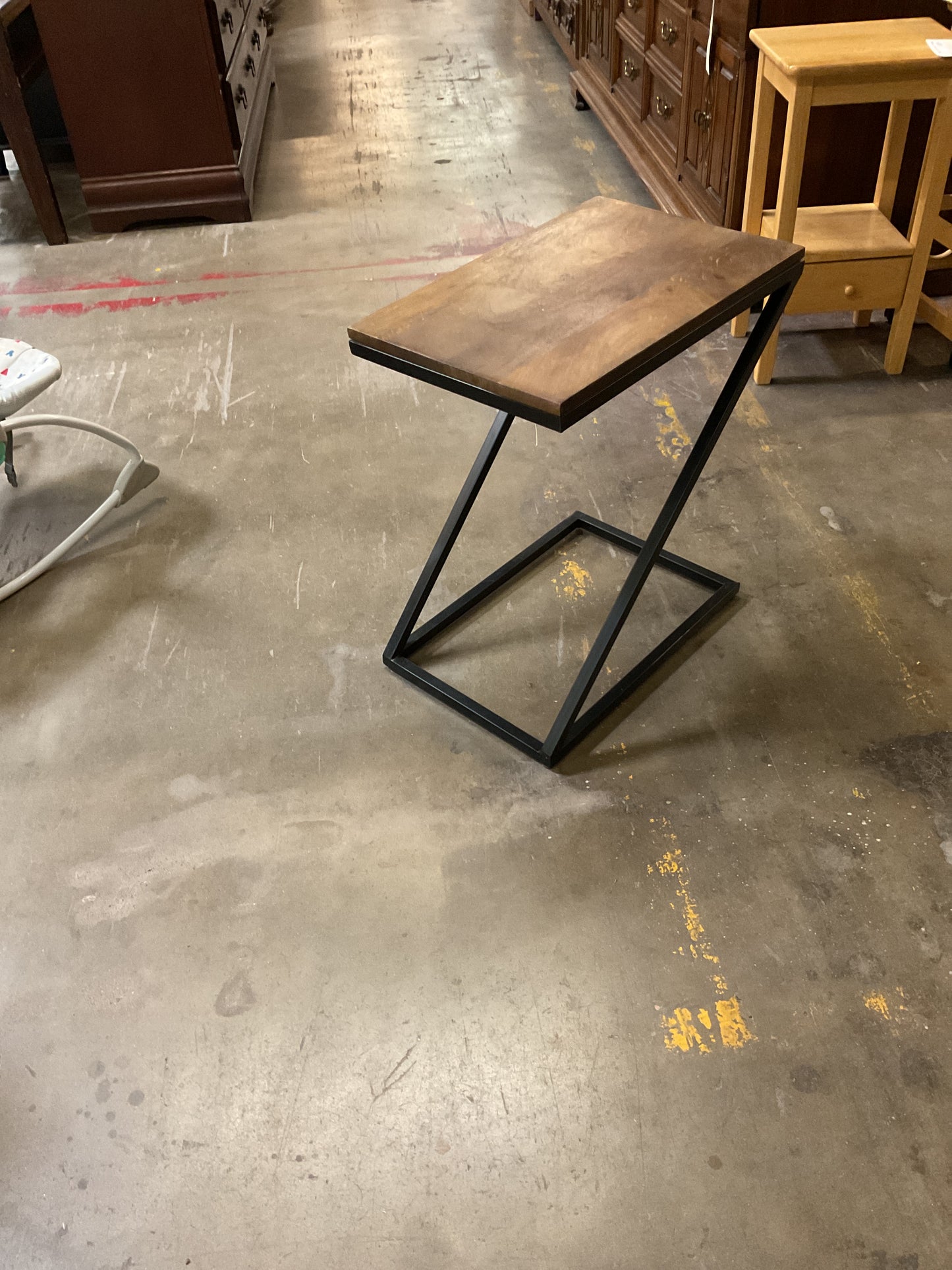 Mango Wood Z Side Table