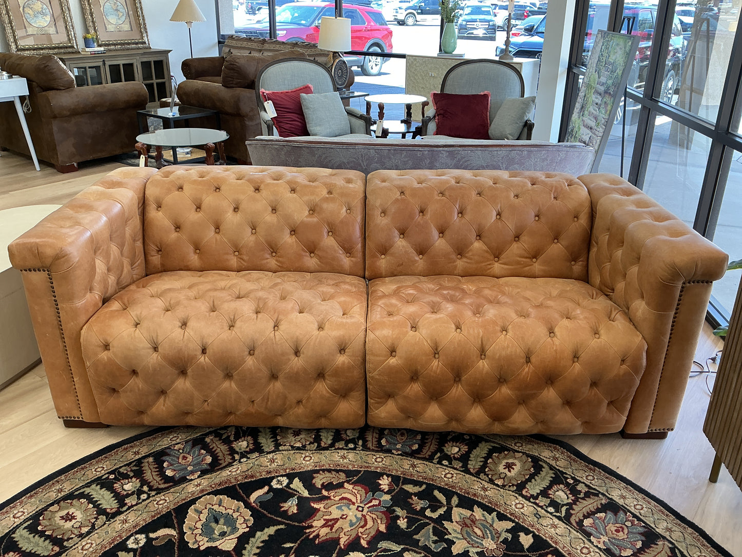 Sauvion Reclining Leather Sofa