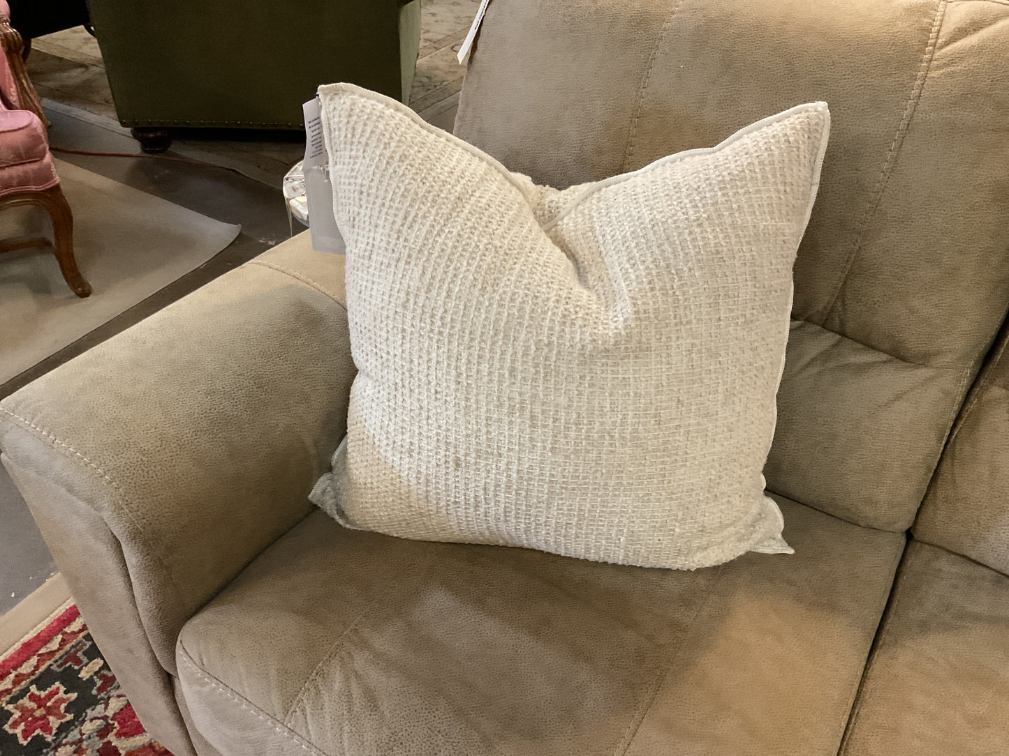 Cotton Waffle Print Pillow