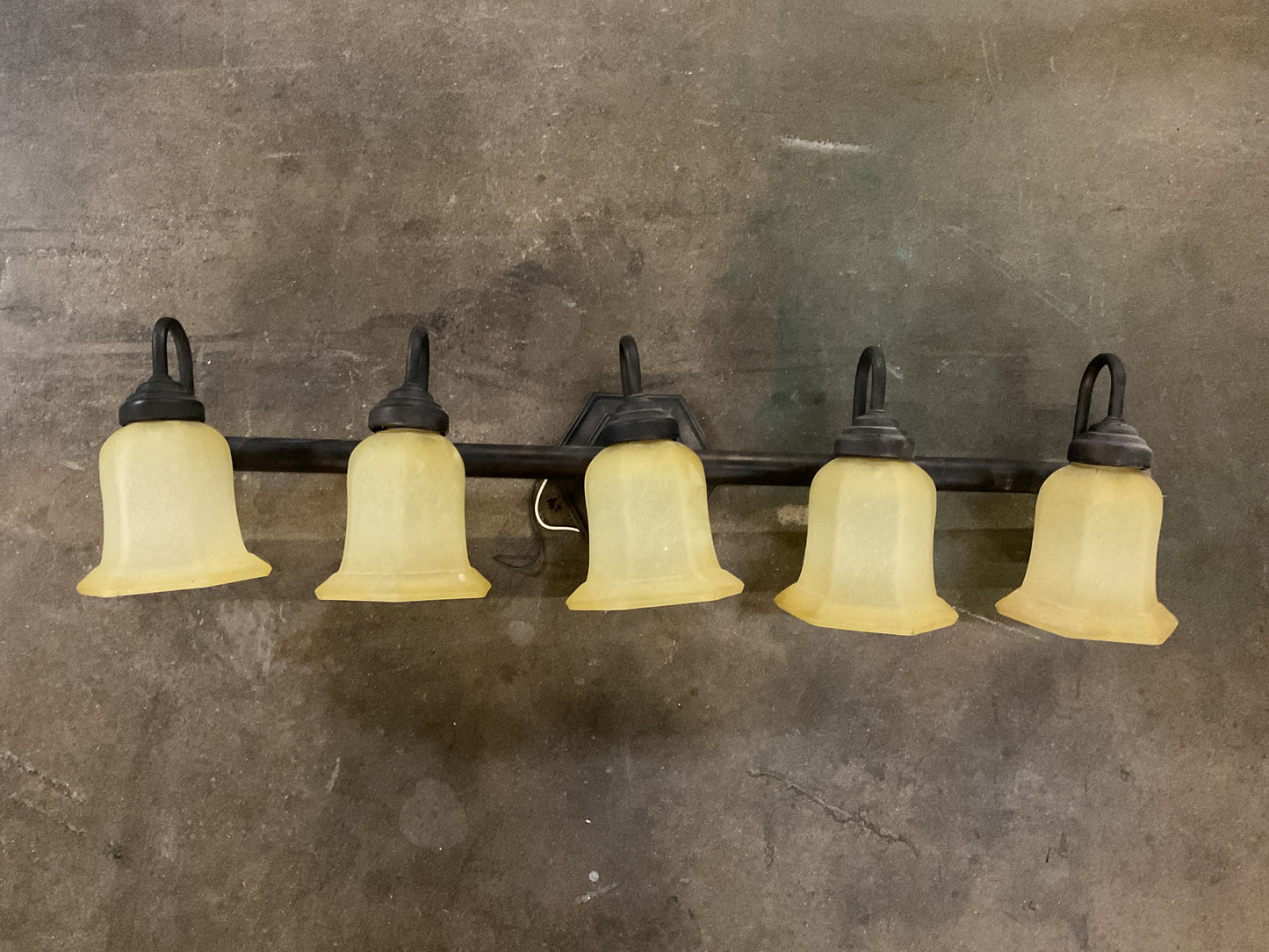 5-Light Mahogany Bronze Vanity Light