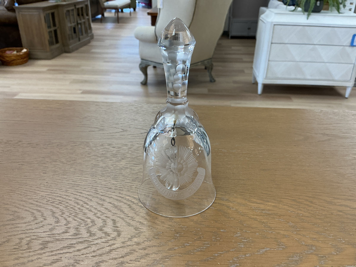 “Toujours Pret” Crystal Dinner Bell