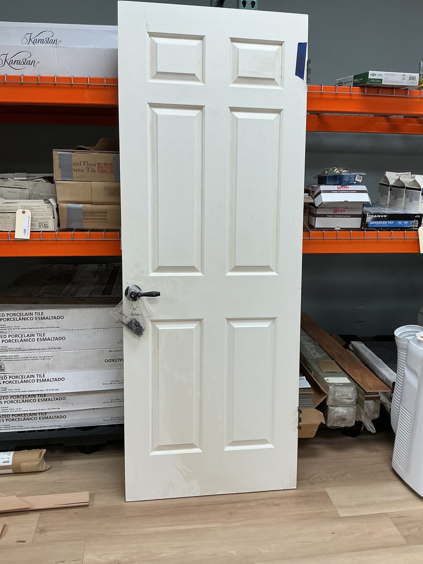 30’ x 80’ 6-Panel Hollow Door w/Knob & Hinges