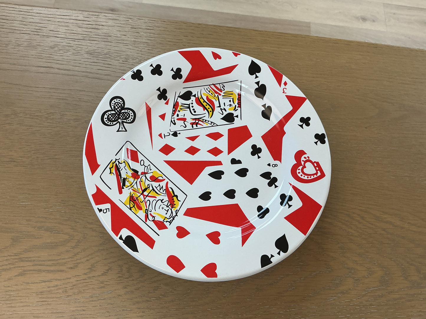 Ceramic Playing Cards Salad/Dessert Plates