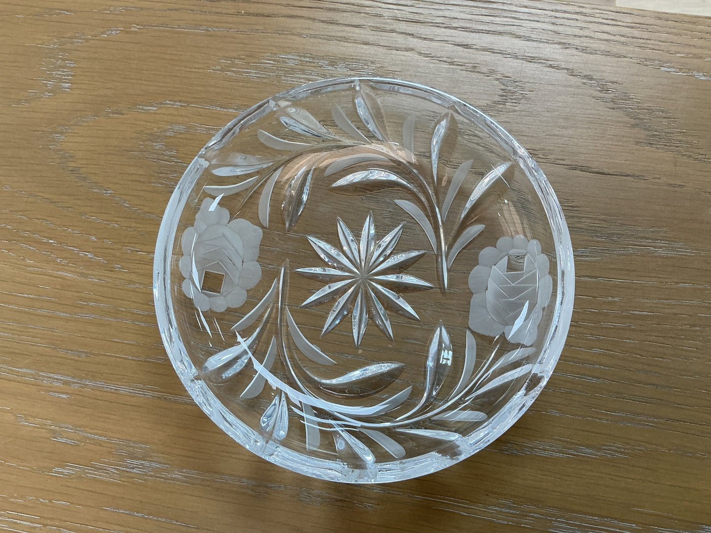 Clear Cut Glass Candy dish/bowl