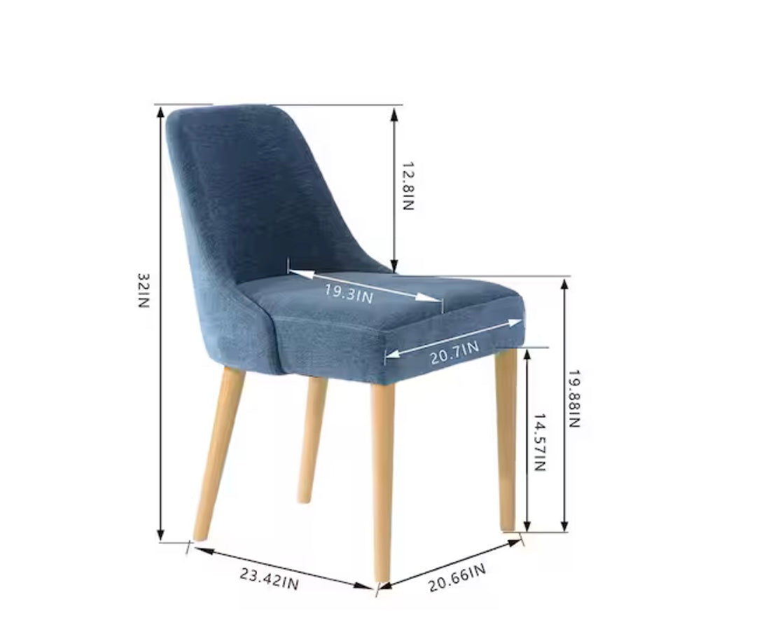 Benfield Charleston Blue Upholstered Dining Chair