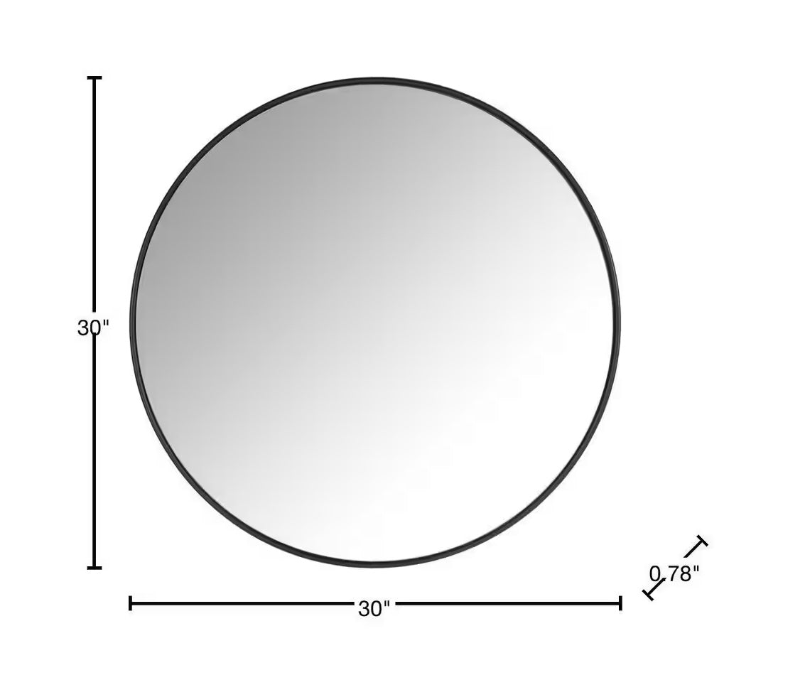 Home Decorators Collection Large Round Classic Accent Mirror