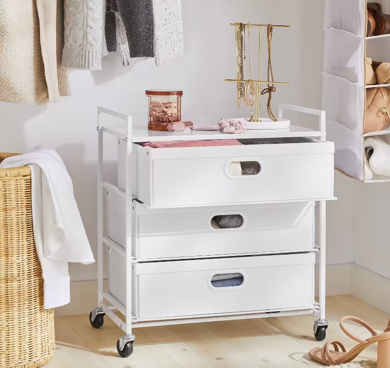 Rolling 3-Drawer Cart