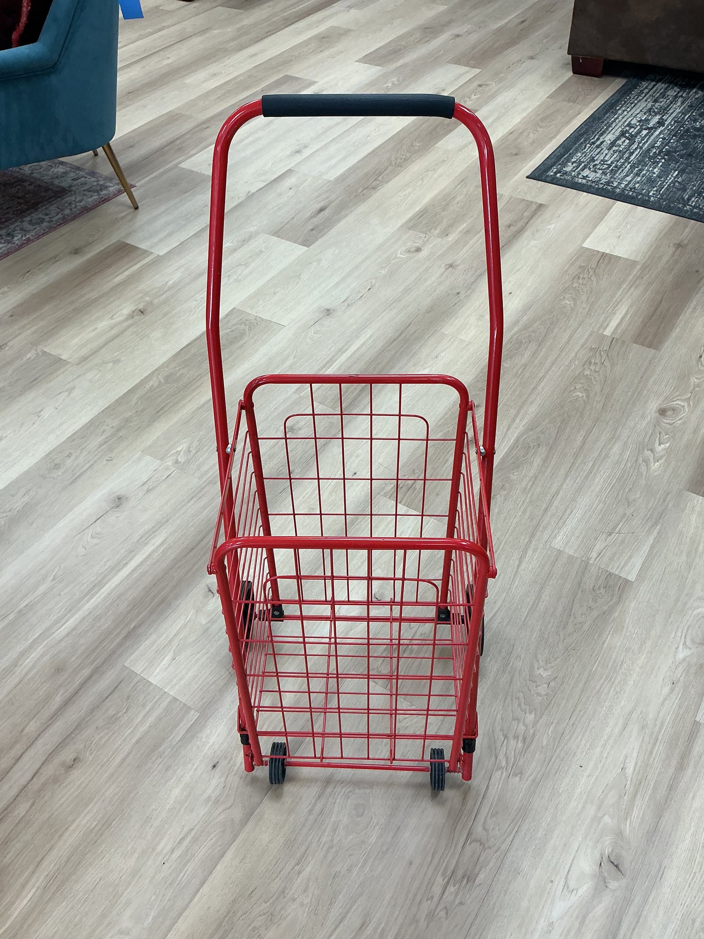 4-Wheeled Rolling Shopping Cart