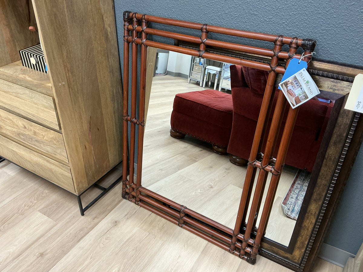 Palm Island Rattan Mirror