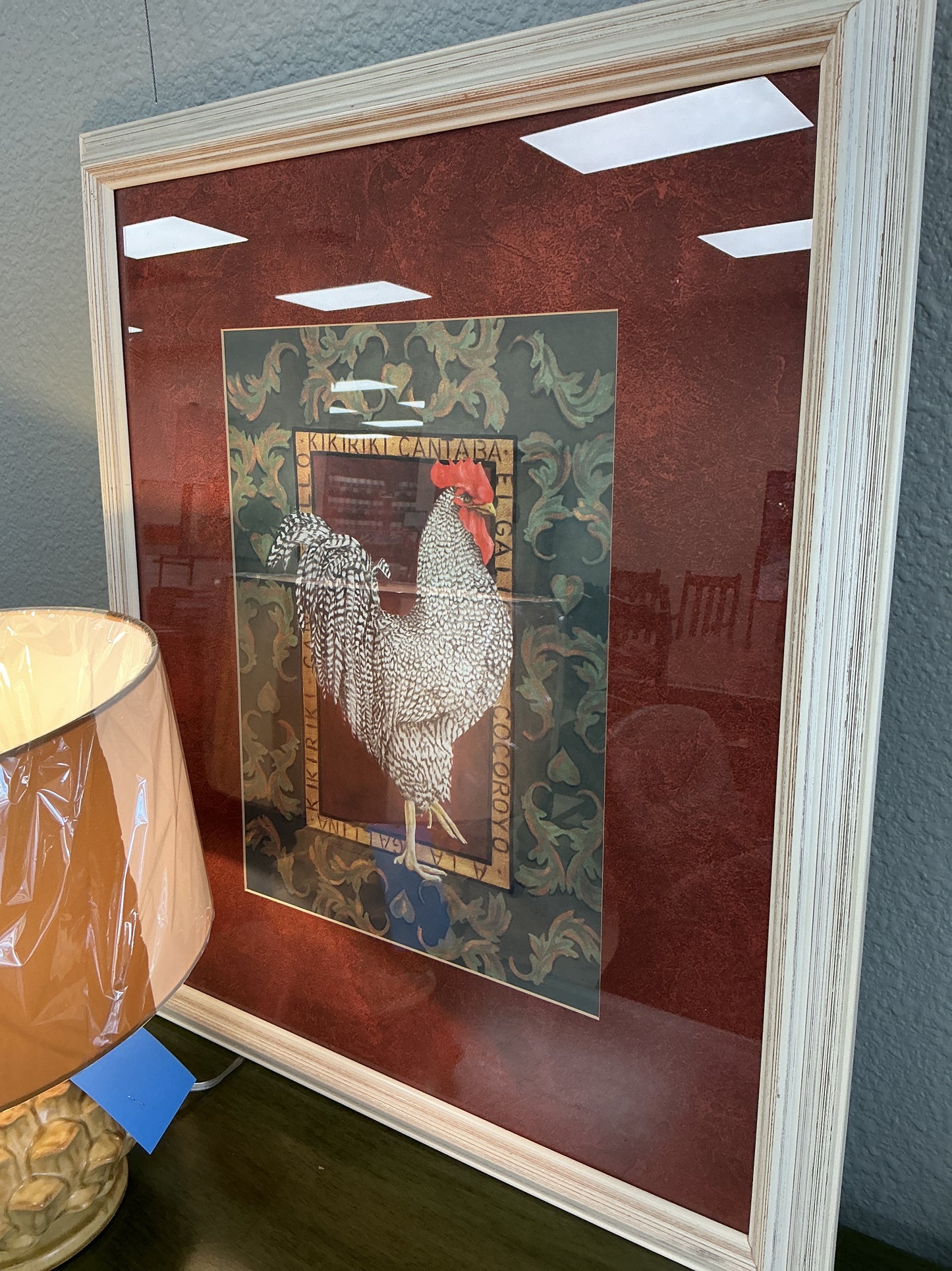 Framed Rooster Print