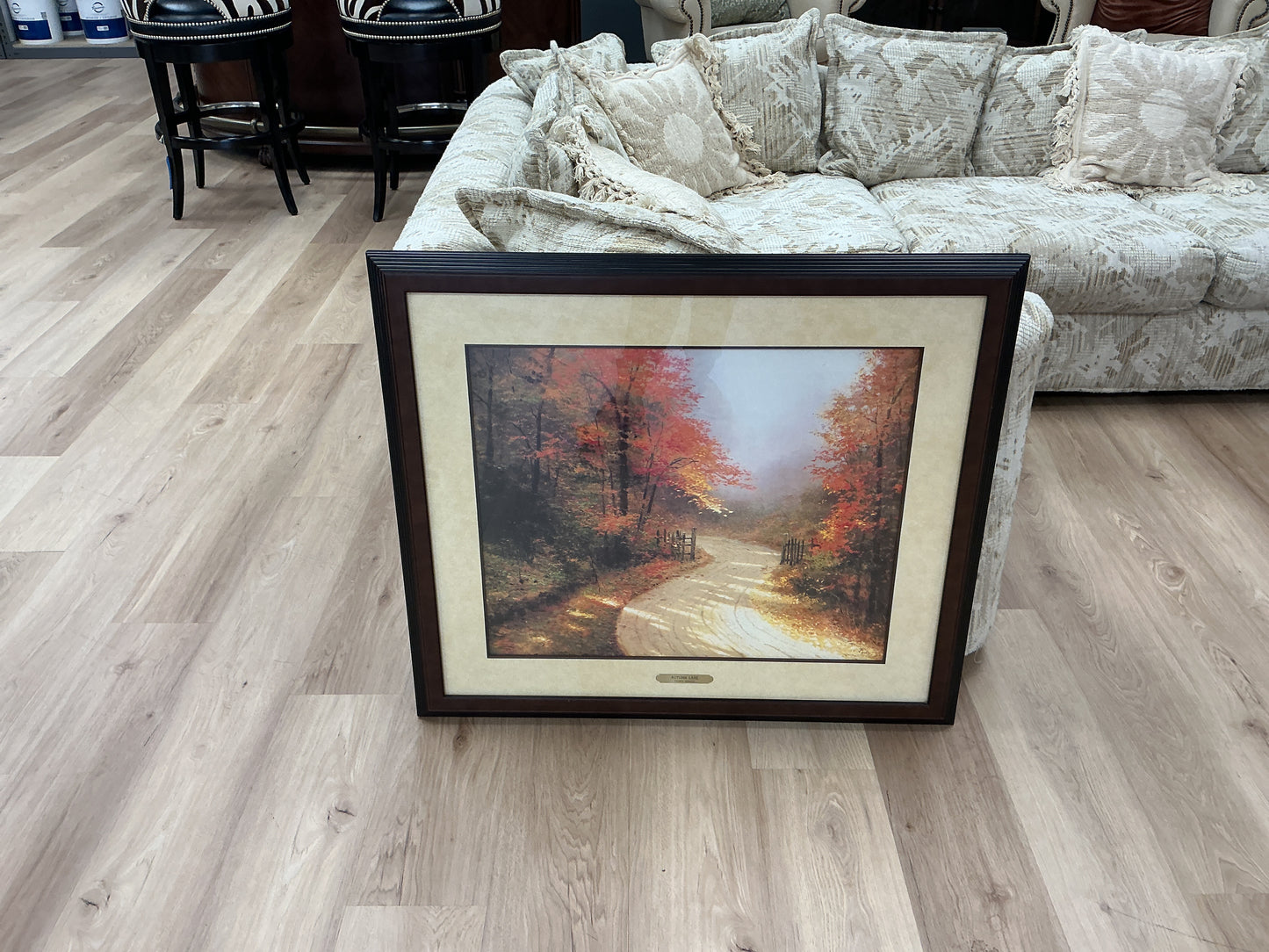 “Autumn Lane” Framed Print by Thomas Kinkade