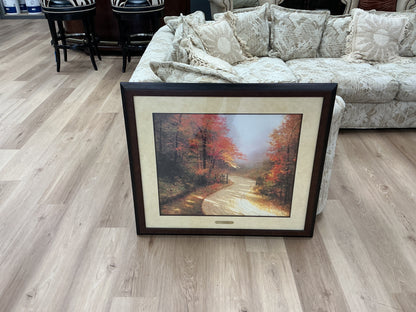 “Autumn Lane” Framed Print by Thomas Kinkade