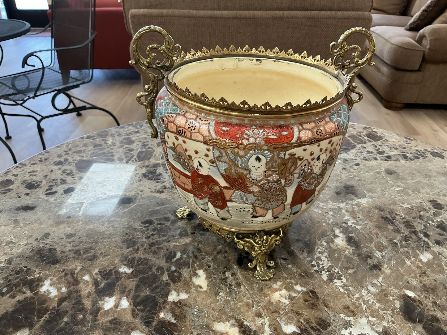 19th Century Japanese Satsuma Jardiniere