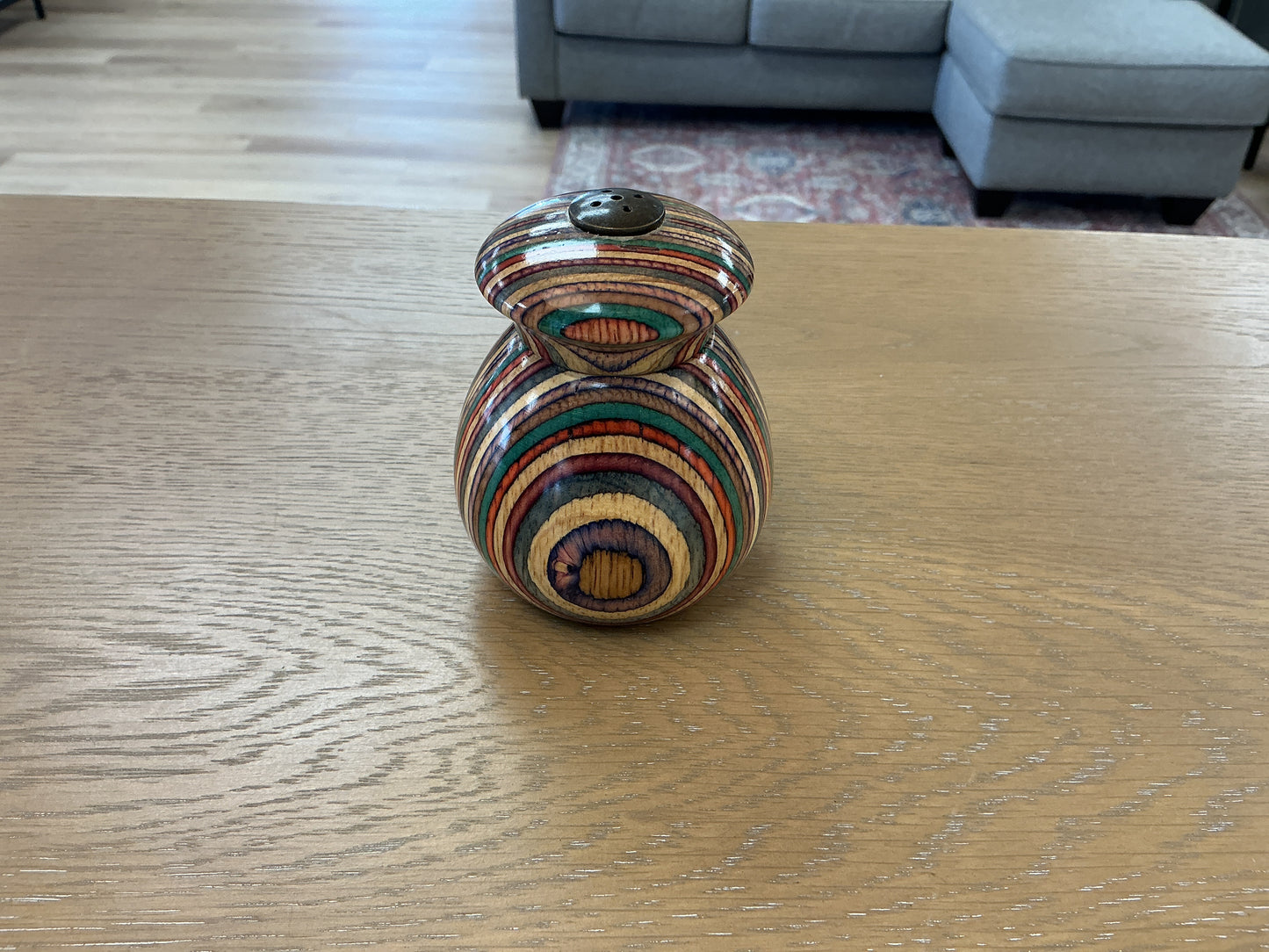 Vintage Mr. Dudley wood Rainbow Salt or pepper Shaker