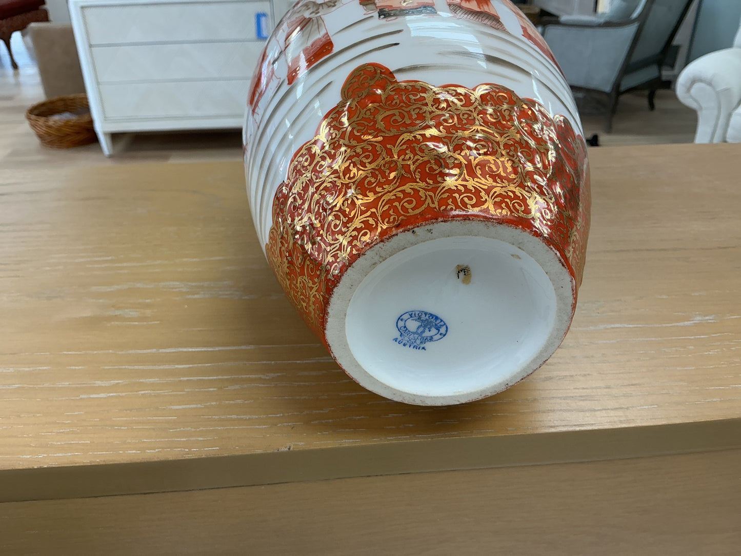 Antique Victoria Carlsbad Painted Porcelain Vase