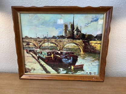 Winde Fine Prints Canal Scene by M. Martin