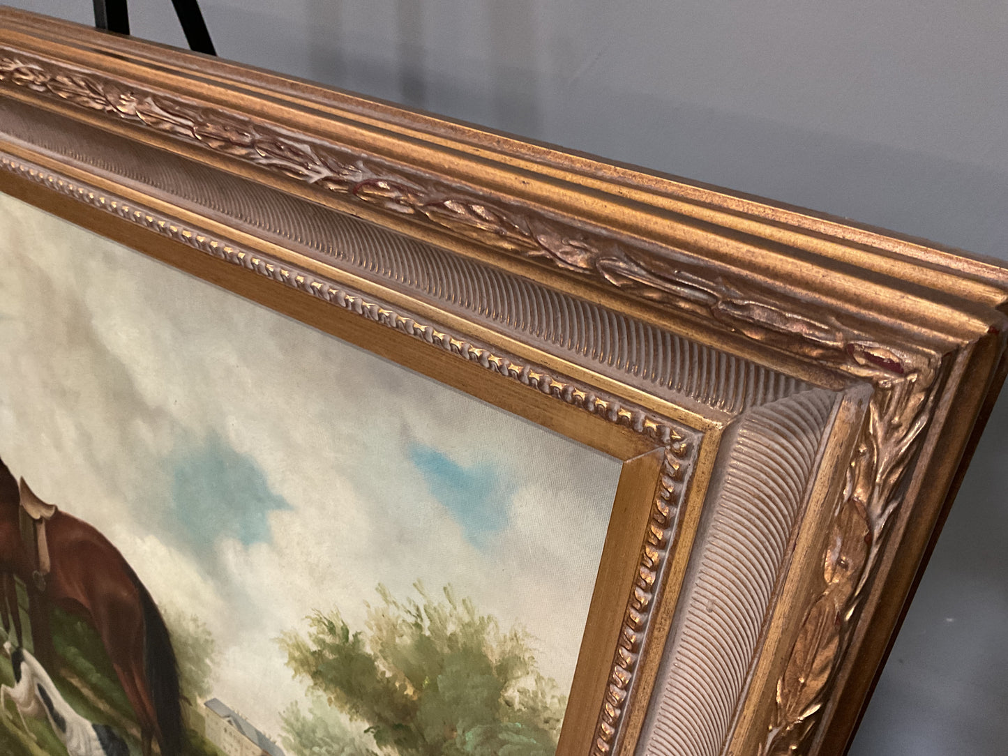 Ornate Gold Framed Oil Painting