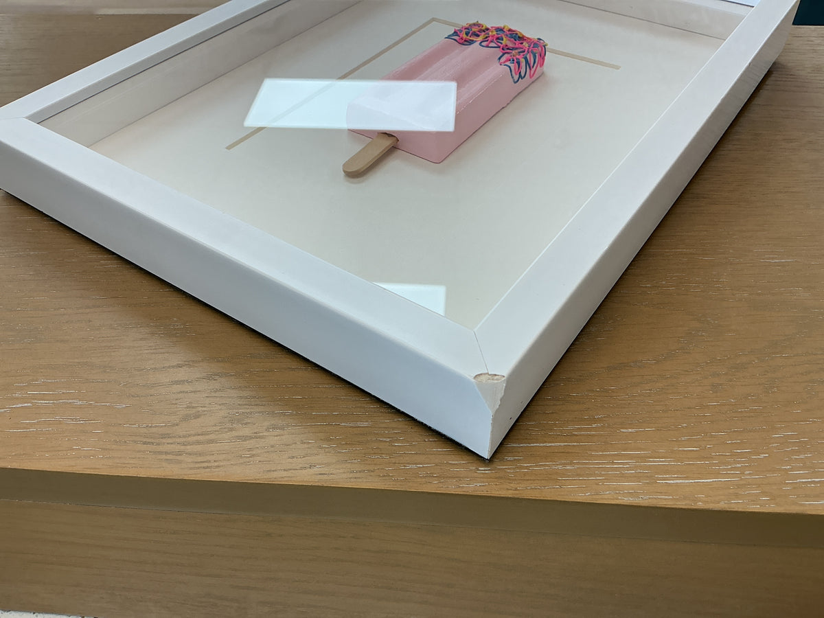Framed 3D Popsicle Pop Art (Set of 2)