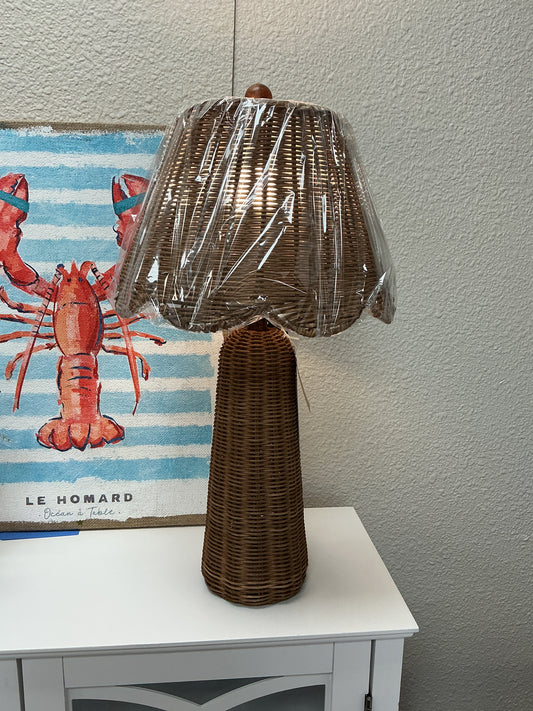 Nautica Wicker Lamp