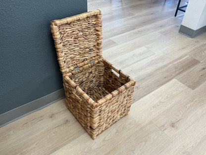 Water Hyacinth Storage Basket w/Lid