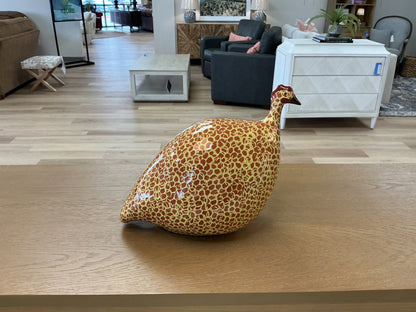 La Pintade Caillard Hand Painted Ceramic Guinea