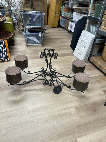 Curry & Company Iron Forged Chandelier
