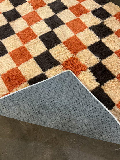 Checkered Shag 5x7 Indoor Area Rug