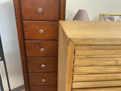Finnian 5 Drawer Wood Dresser