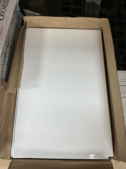 Datile Polaris Glass White 12x18 Wall Tile