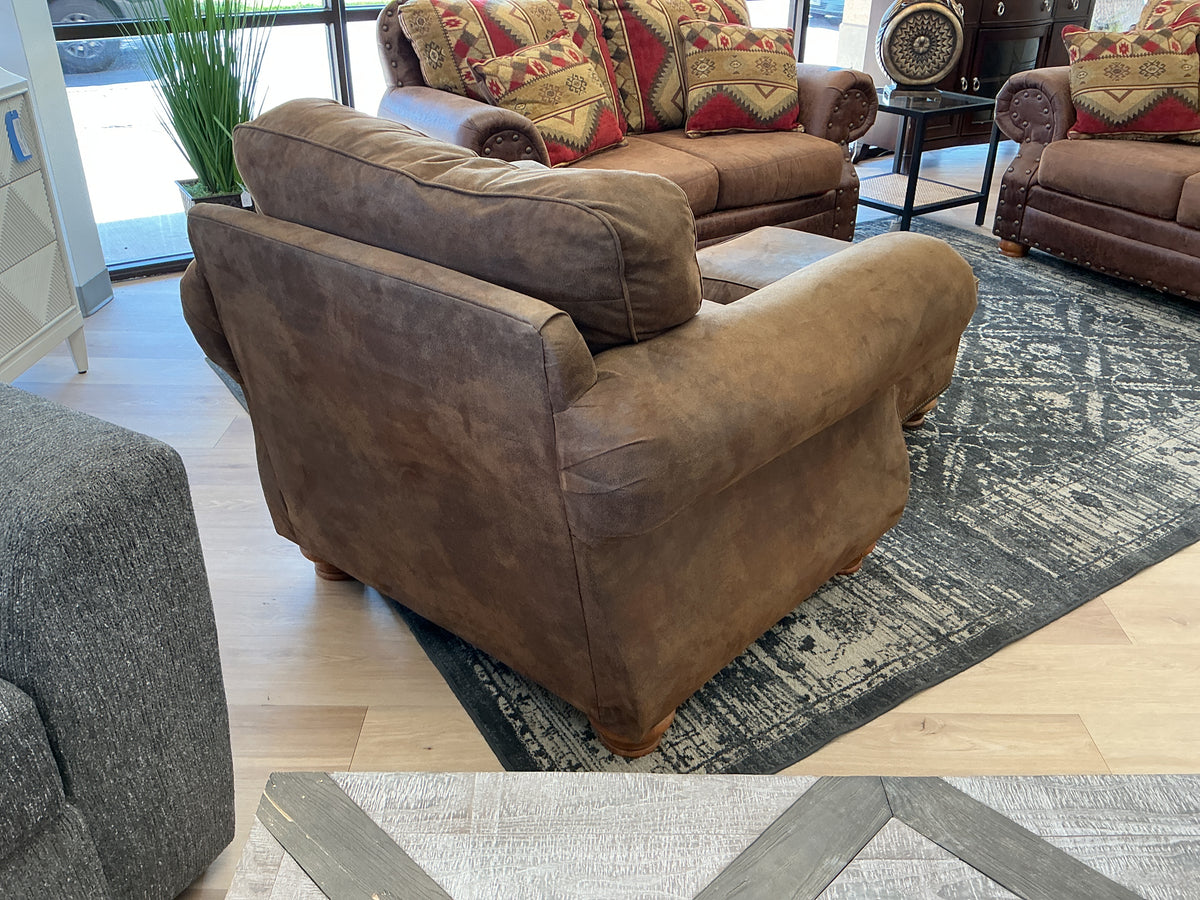 Broyhill Microfiber Armchair w/Ottoman