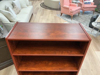 4 Shelf Cherry Wood 31.5” Bookcase