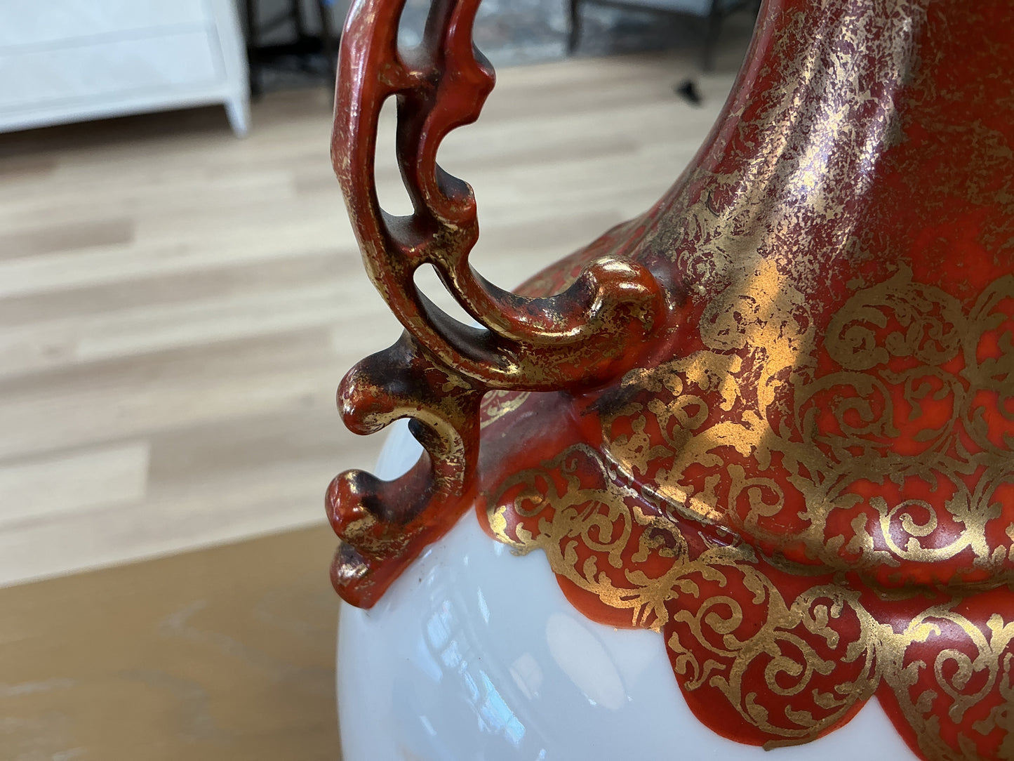 Antique Victoria Carlsbad Painted Porcelain Vase