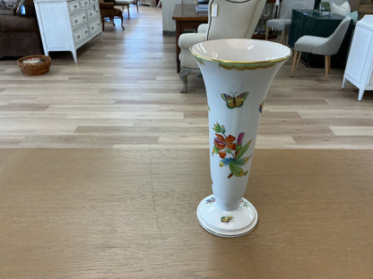 Vintage Hand Painted Trumpet Vase