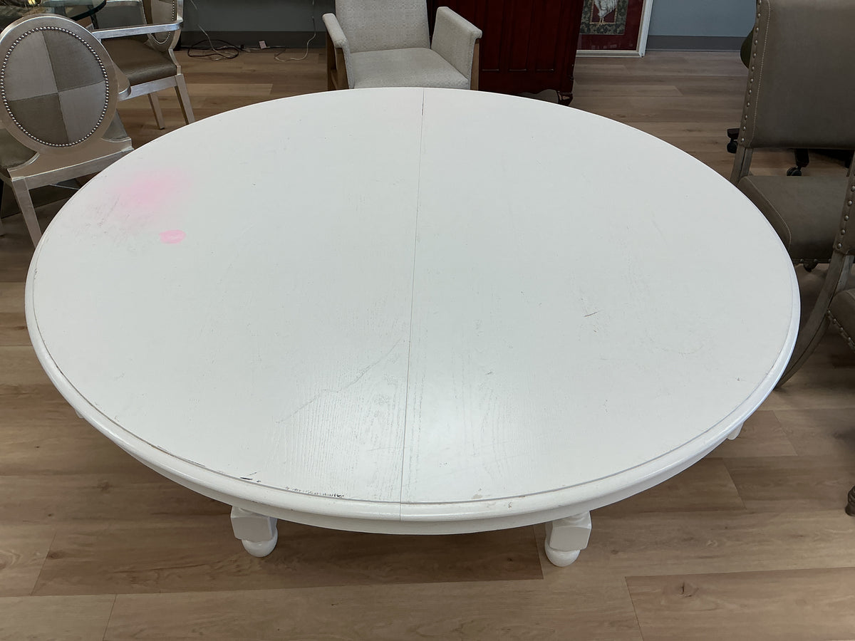 64” Round Solid Wood Table