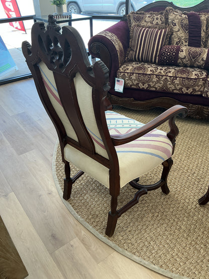Victorian Style Upholstered Arm Chair