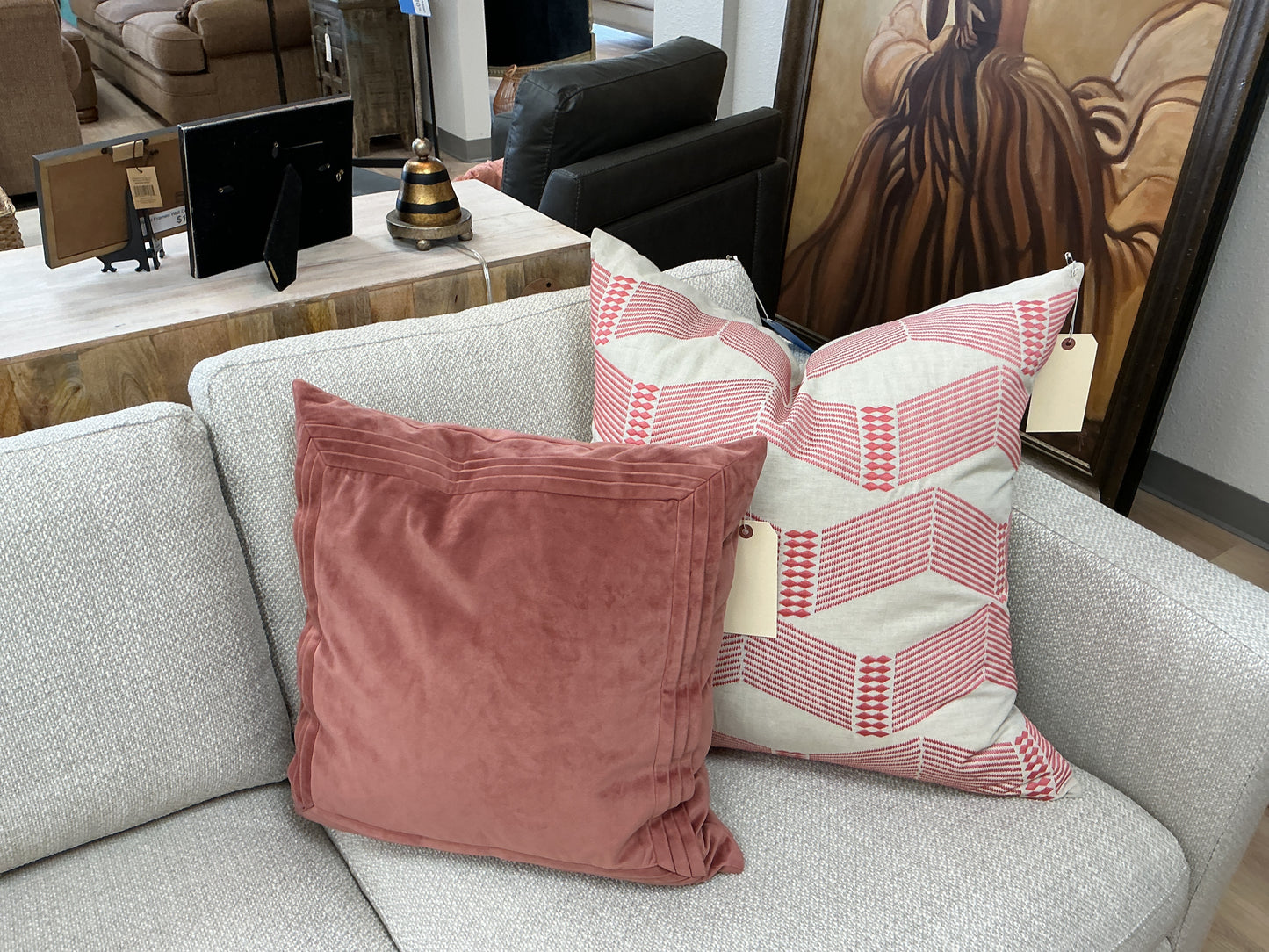 Large Linen Print Pillow by John Robshaw