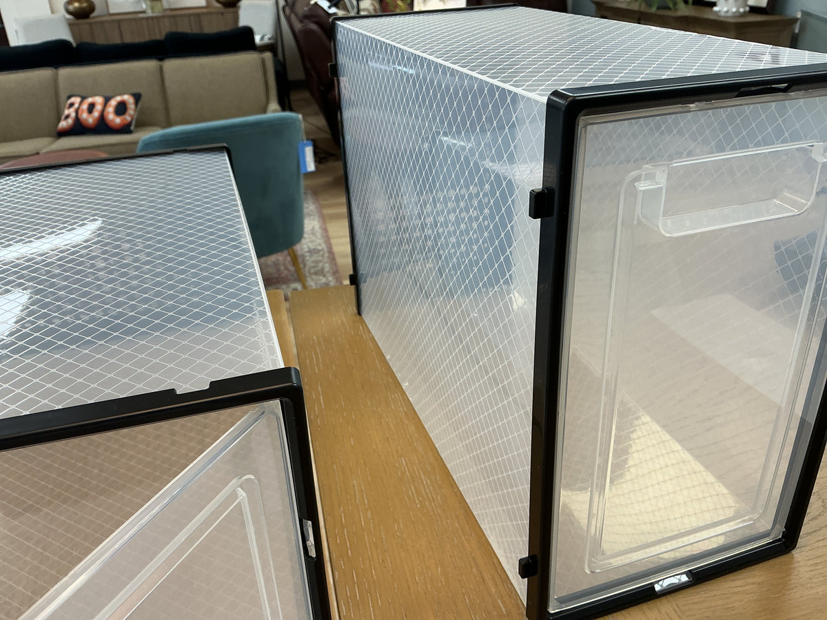 Interlocking/Stacking Plastic Shoe Box