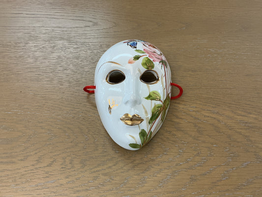 Venetian Butterfly-Floral Porcelain Mask